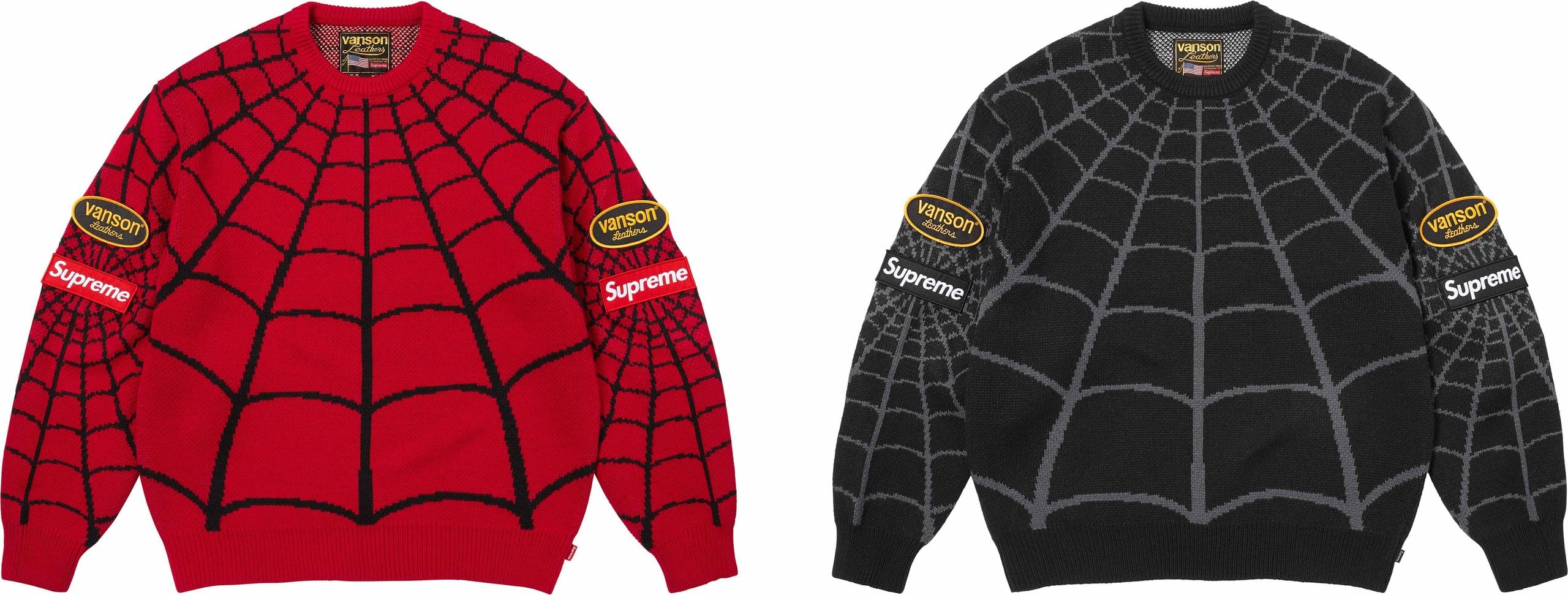 Supreme®/Vanson Leathers® Spider-Man Sweater
